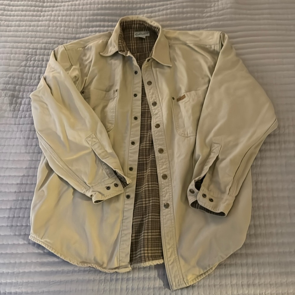 Men’s Carhartt canvas shirt jacket Size:M
